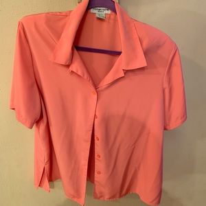 3 FOR $15 Coral Button Down